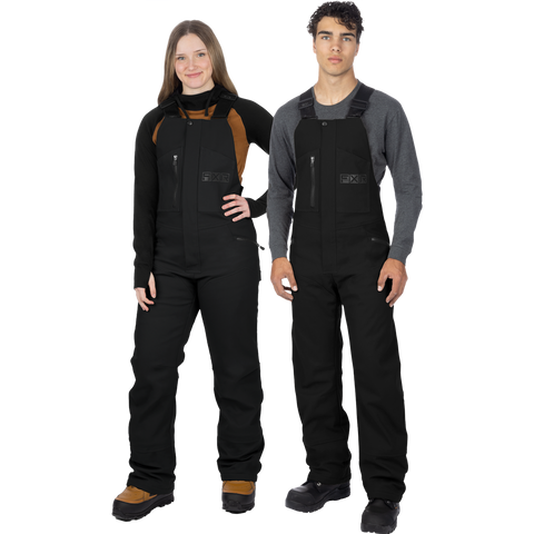 Unisex Task Insulated Canvas Bibs - Black Ops