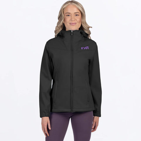 Women's Hydrogen Softshell Jacket  -Black/Amethyst