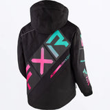 FXR Youth CX Jacket  - Black/Mint-E Pink Fade