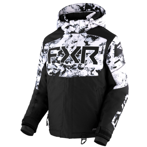 Child Helium Jacket 2025 - Black/White Camo