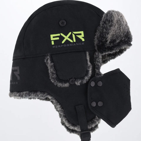 Trapper Hat - Black/HiVis