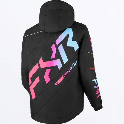 FXR Youth CX Jacket -Black/E Pink /Sky Blue