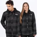 Unisex Timber Insulated Flannel Jacket - Charcoal/Black
