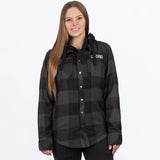 Unisex Timber Insulated Flannel Jacket - Charcoal/Black