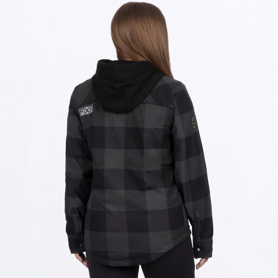 Unisex Timber Insulated Flannel Jacket - Charcoal/Black
