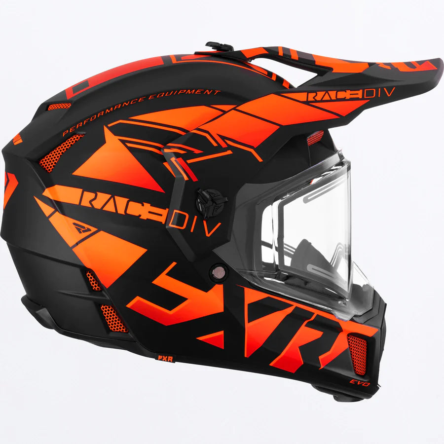 Clutch X Evo Helmet w/ Electric Shield - Orange