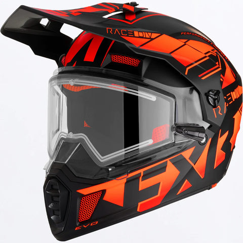 Clutch X Evo Helmet w/ Electric Shield - Orange