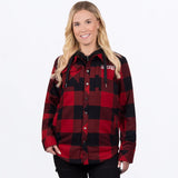 Unisex Timber Insulated Flannel Jacket - Rust/Black