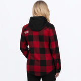 Unisex Timber Insulated Flannel Jacket - Rust/Black