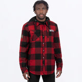 Unisex Timber Insulated Flannel Jacket - Rust/Black