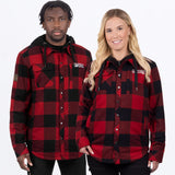 Unisex Timber Insulated Flannel Jacket - Rust/Black