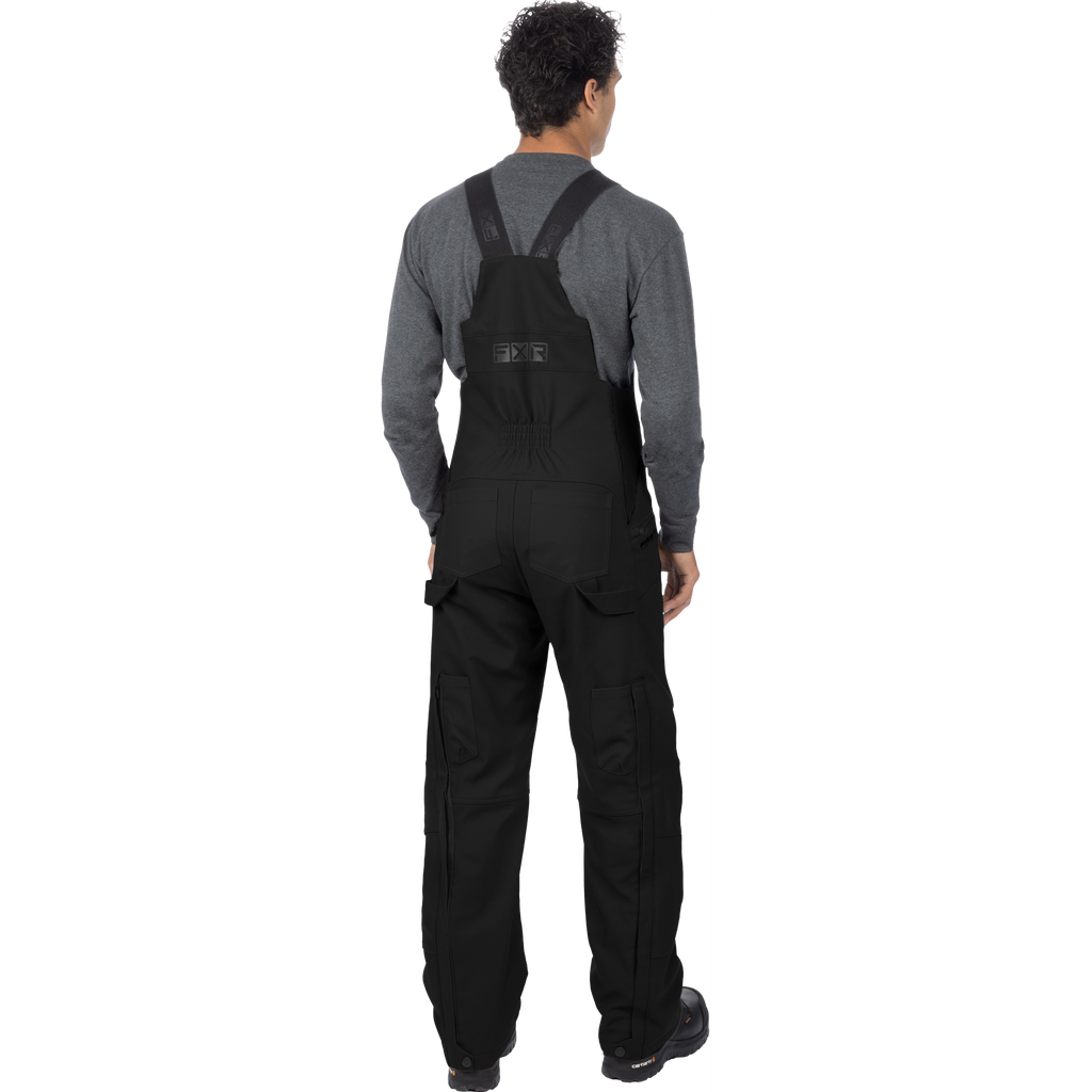 Unisex Task Insulated Canvas Bibs - Black Ops