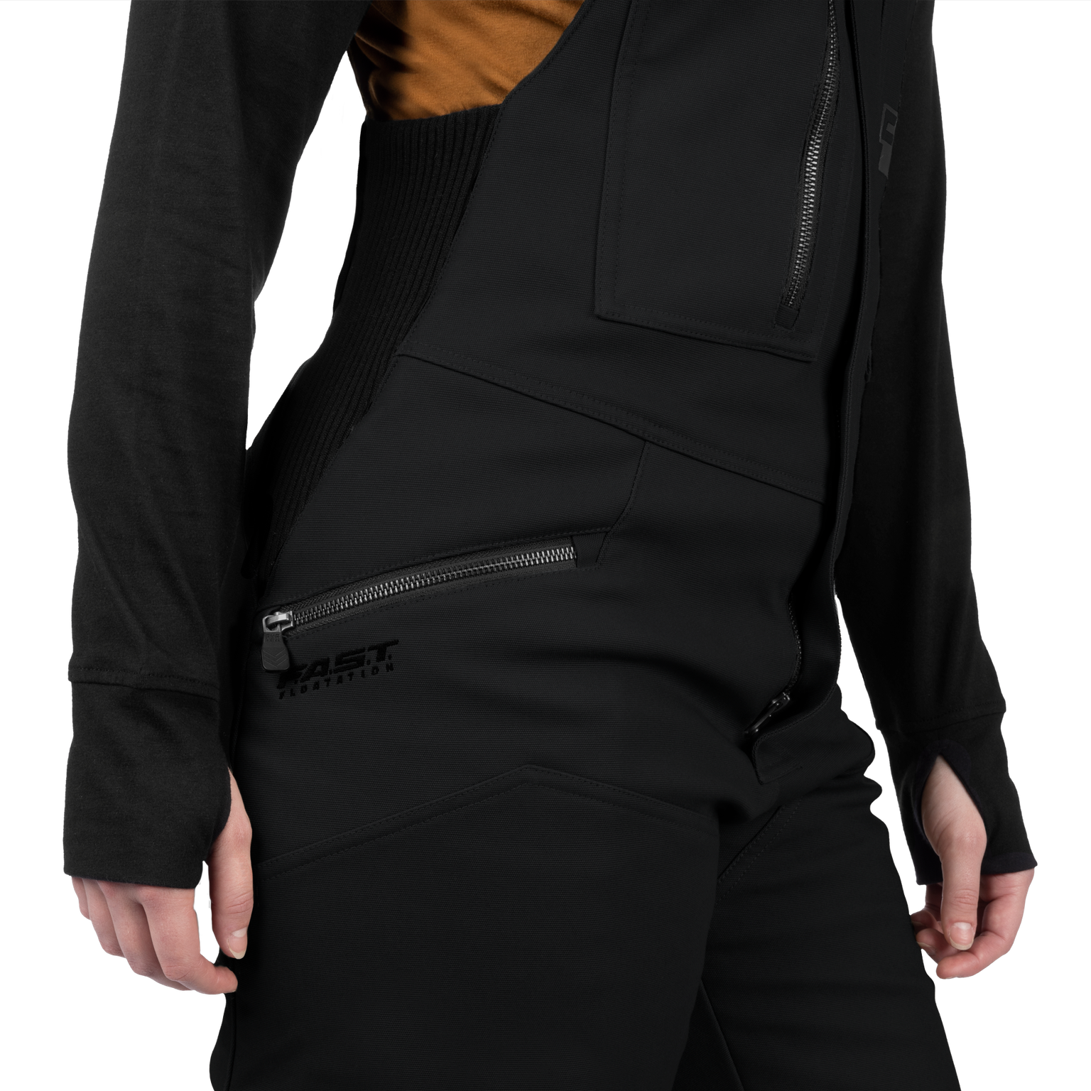 Unisex Task Insulated Canvas Bibs - Black Ops