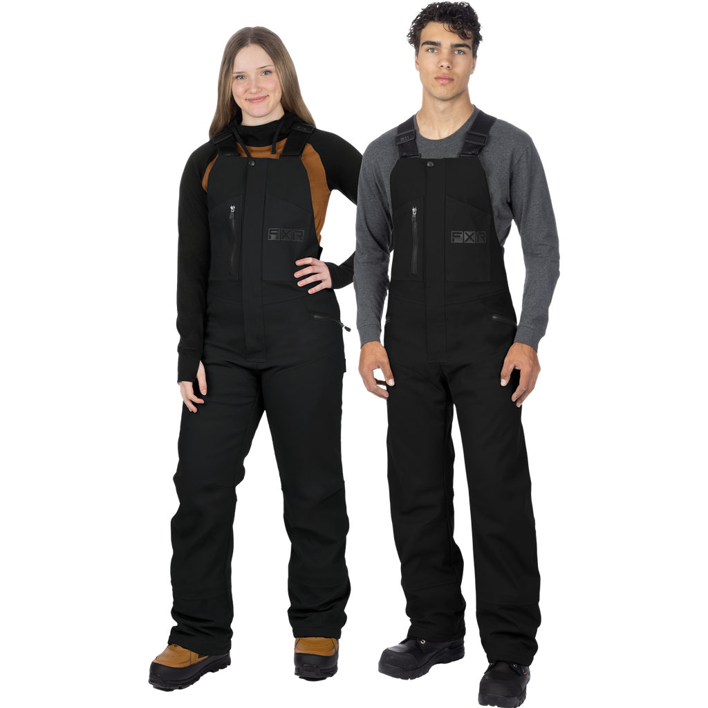 Unisex Task Insulated Canvas Bibs - Black Ops