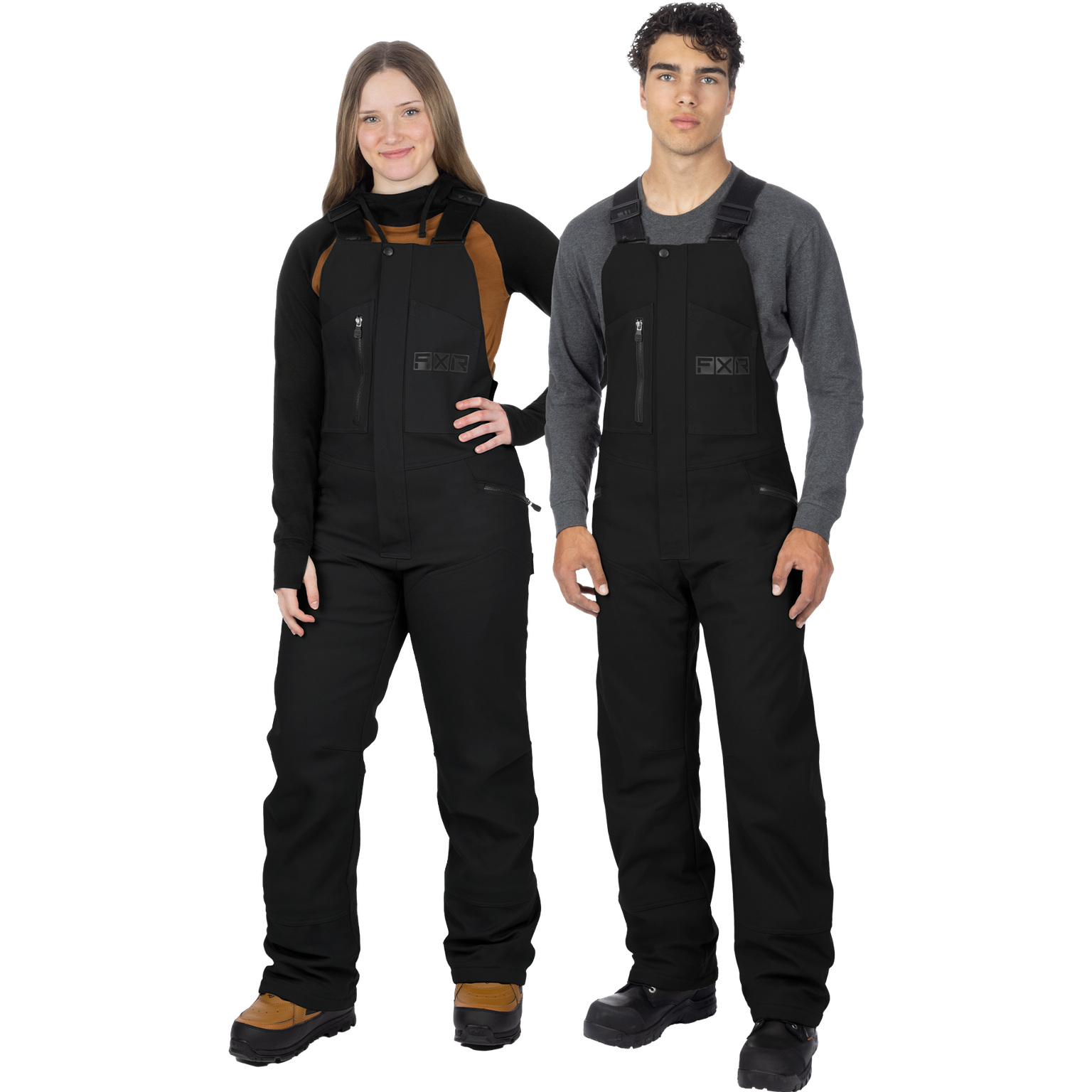 Unisex Task Insulated Canvas Bibs - Black Ops