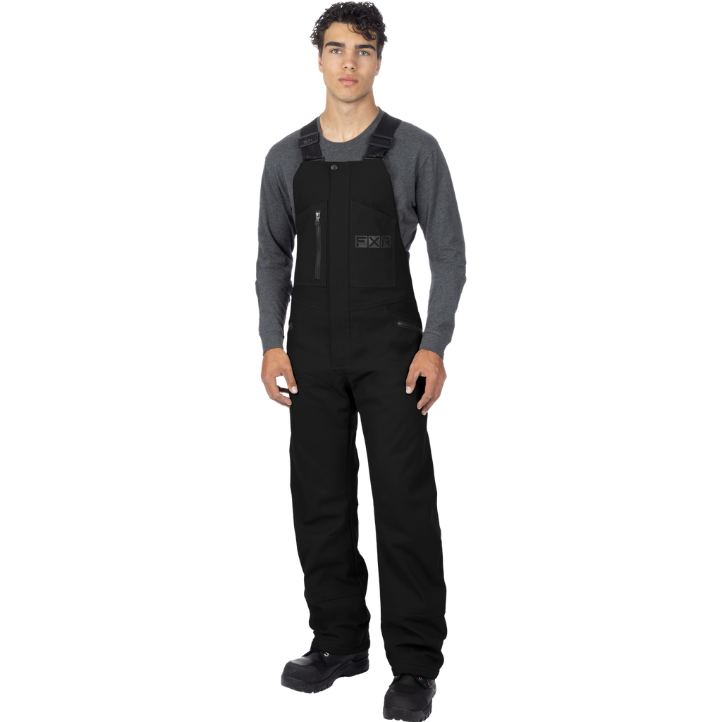 Unisex Task Insulated Canvas Bibs - Black Ops