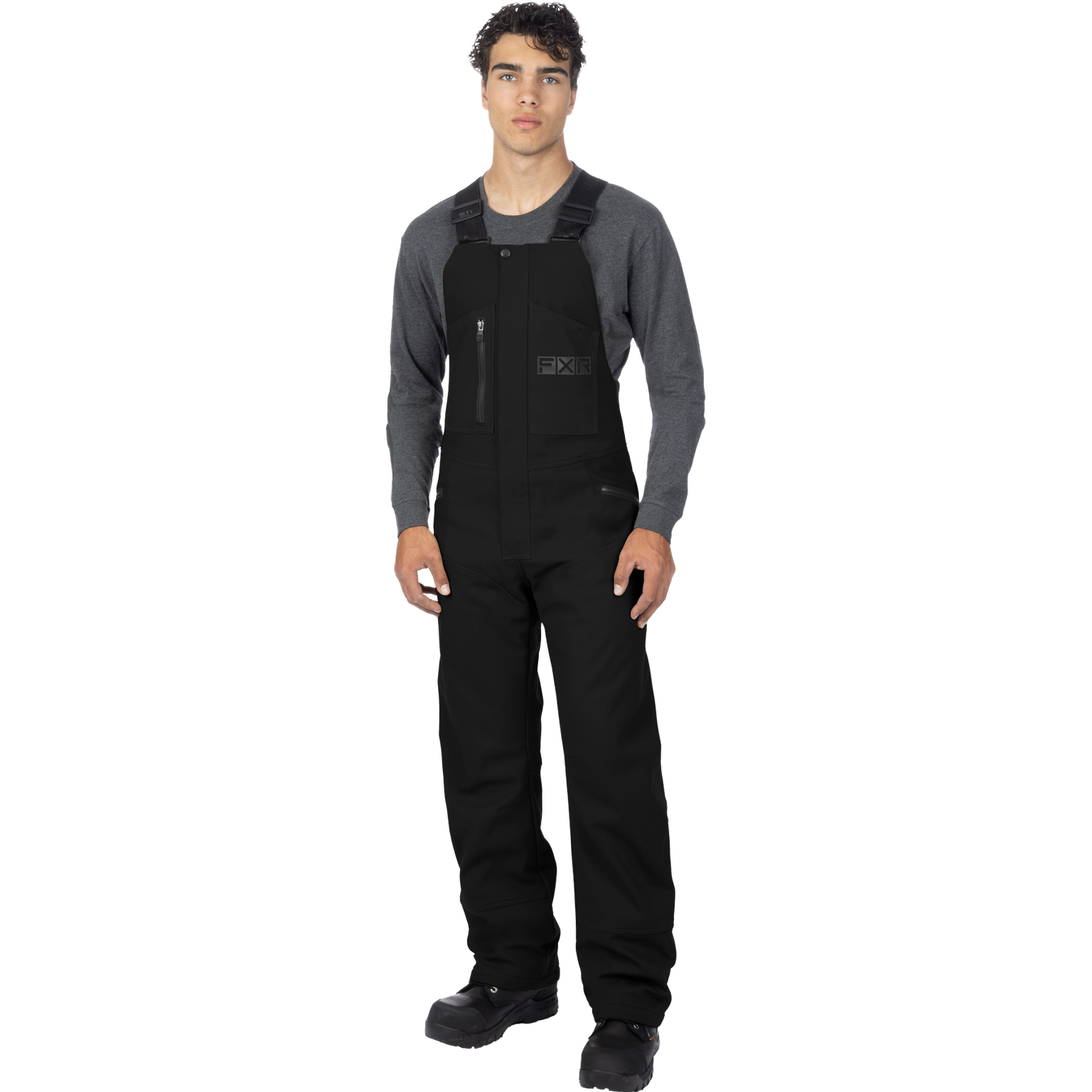 Unisex Task Insulated Canvas Bibs - Black Ops