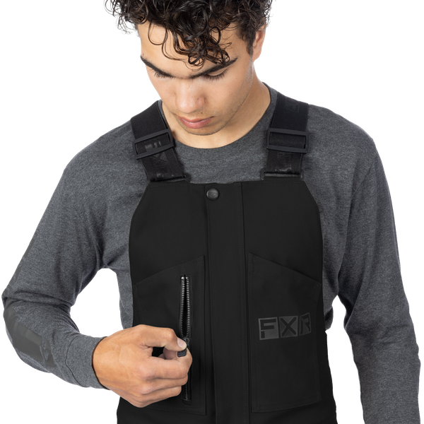 Unisex Task Insulated Canvas Bibs - Black Ops