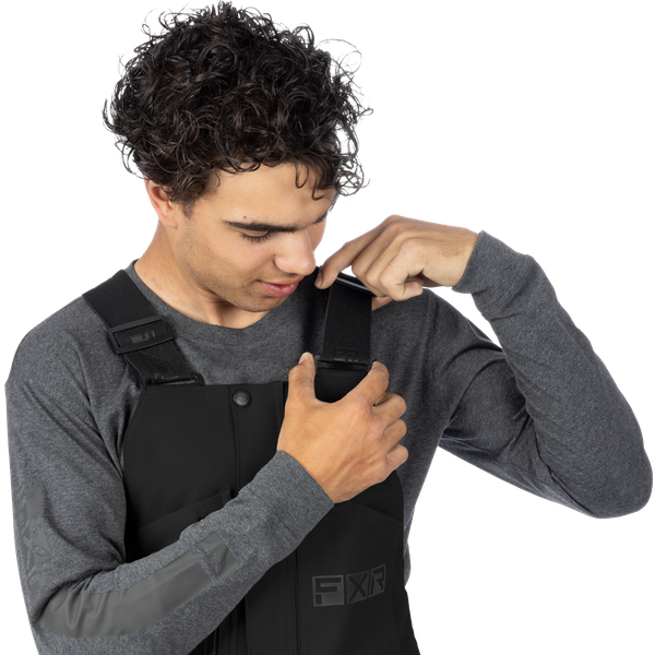 Unisex Task Insulated Canvas Bibs - Black Ops