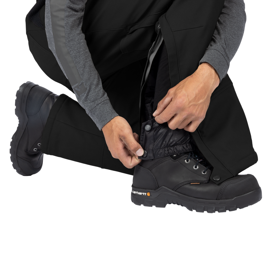 Unisex Task Insulated Canvas Bibs - Black Ops