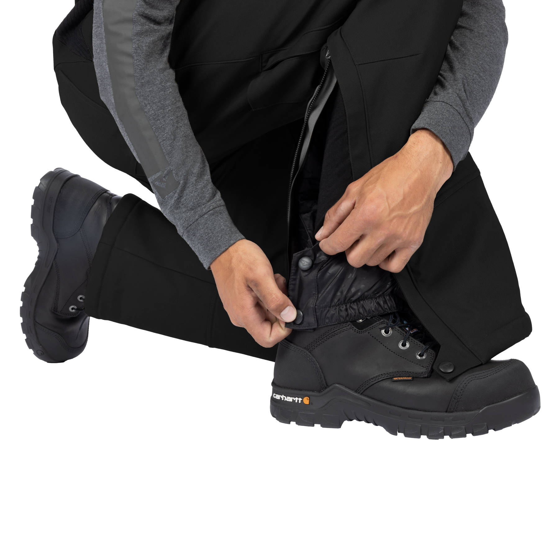 Unisex Task Insulated Canvas Bibs - Black Ops