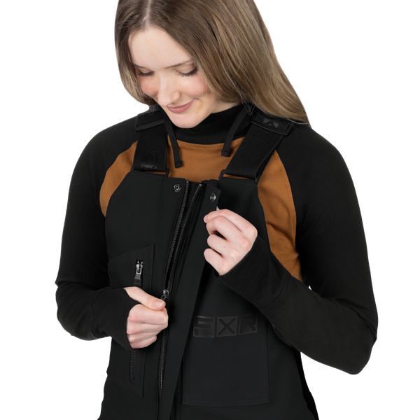 Unisex Task Insulated Canvas Bibs - Black Ops