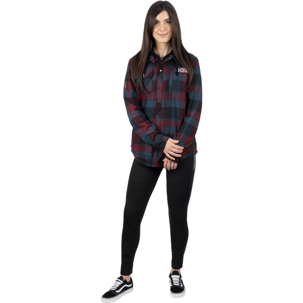 Unisex Timber Insulated Flannel Jacket - Dark Steel/Merlot