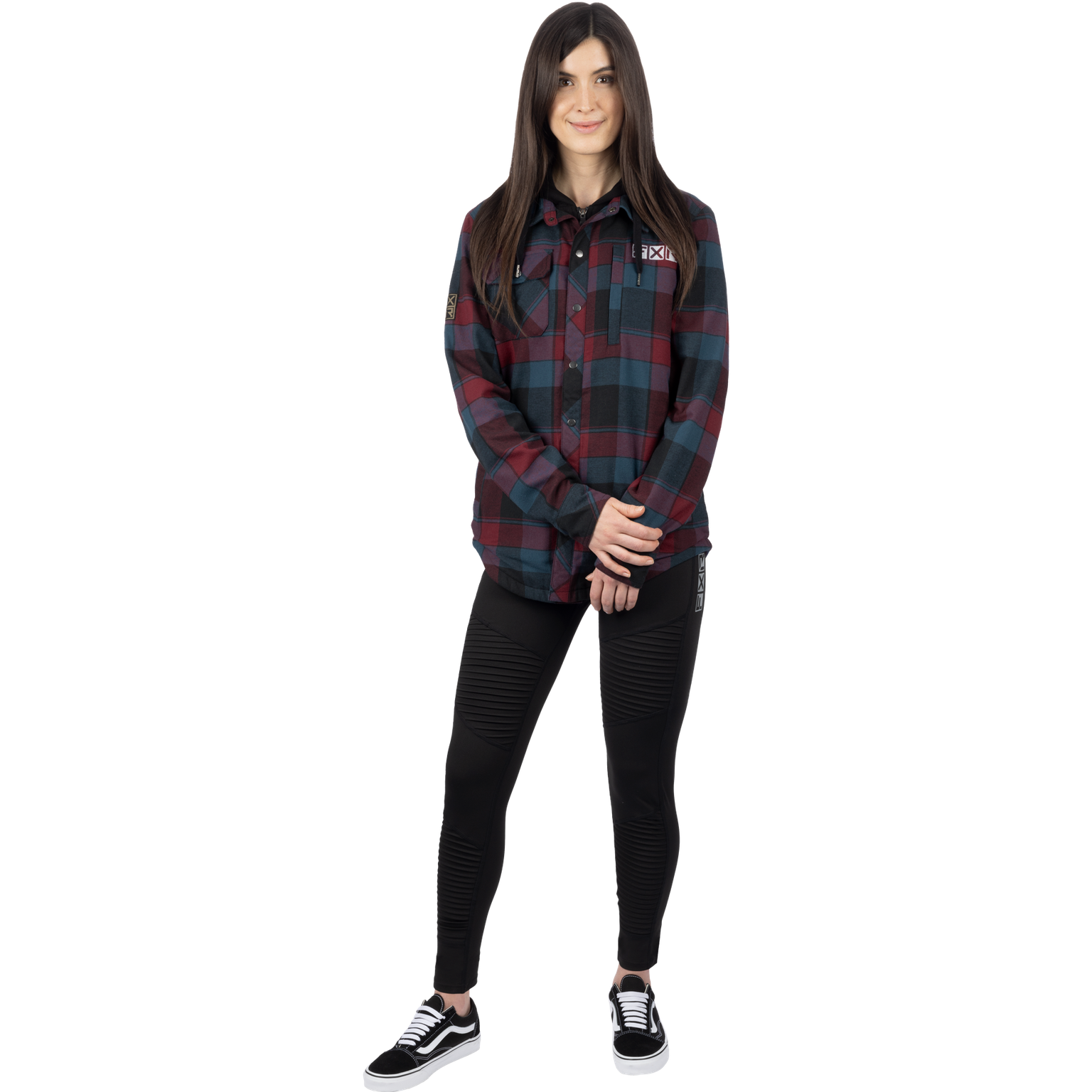 Unisex Timber Insulated Flannel Jacket - Dark Steel/Merlot