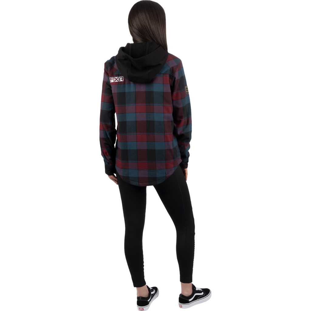 Unisex Timber Insulated Flannel Jacket - Dark Steel/Merlot