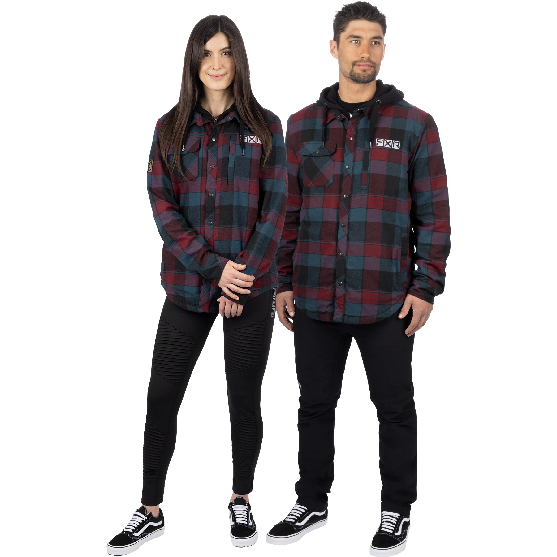 Unisex Timber Insulated Flannel Jacket - Dark Steel/Merlot