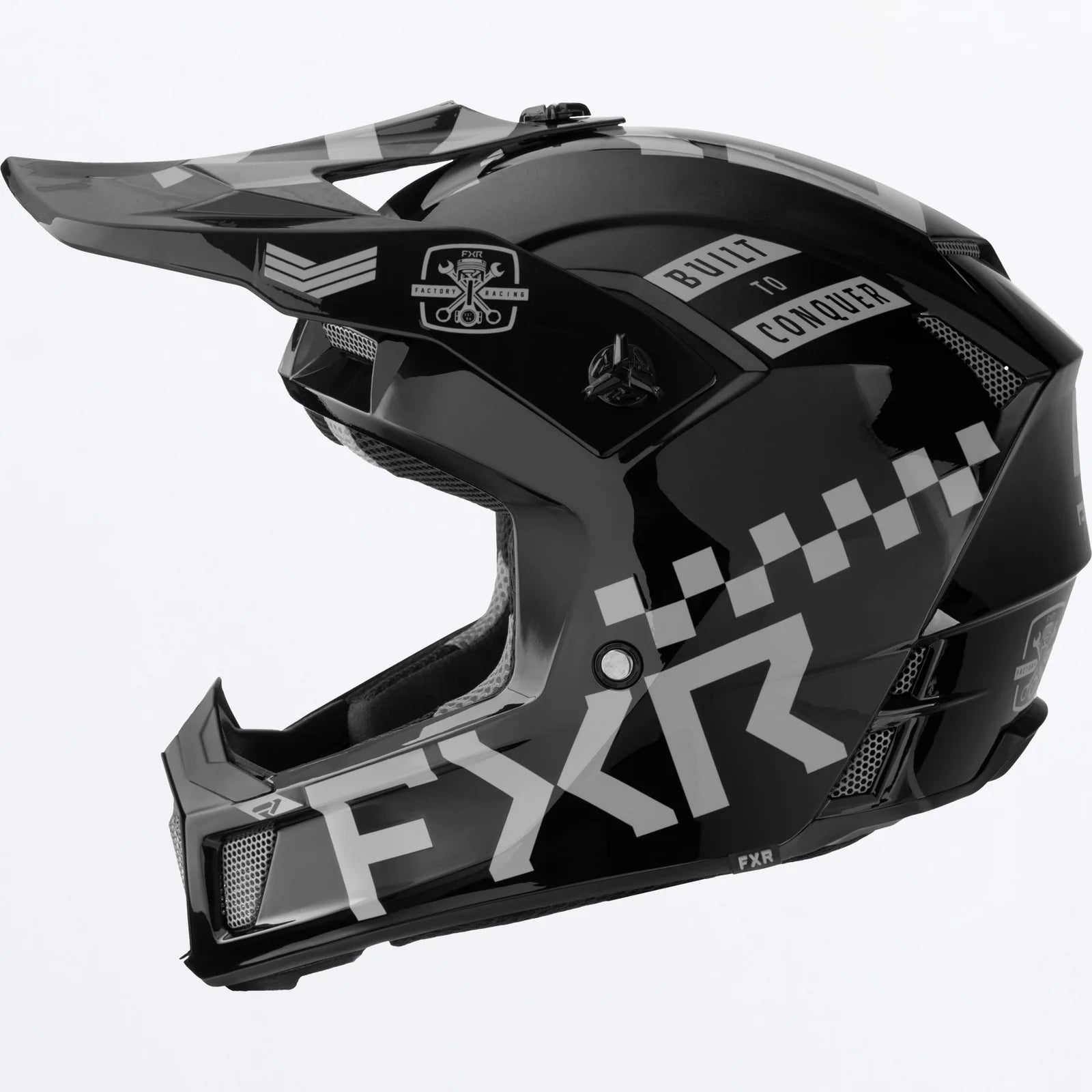 gladiator motorcycle helmet FXR Clutch Gladiator Helmet Chrome XL