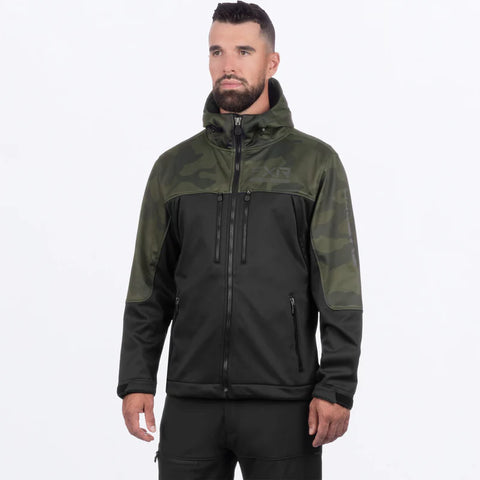 Men's Helium Pro Softshell Jacket  - Black/Army camo