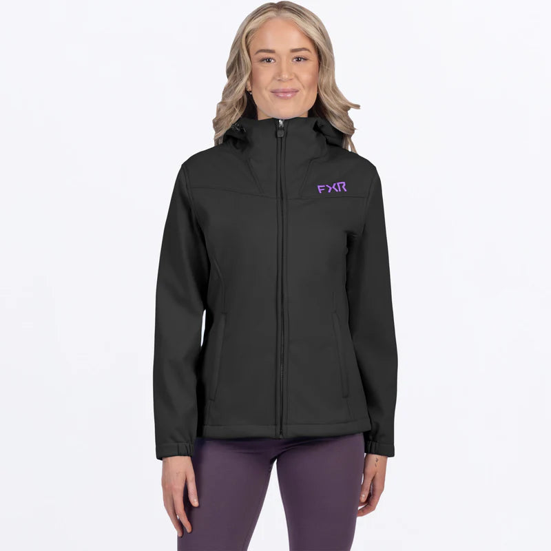 Women's Hydrogen Softshell Jacket  -Black/Amethyst