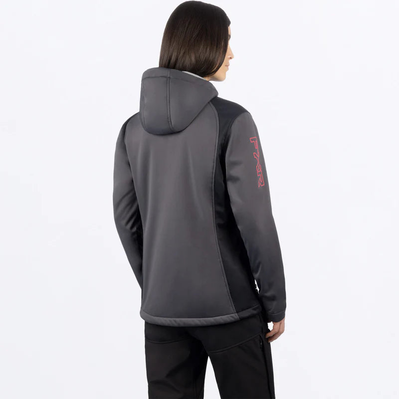 Women's Pulse Softshell Jacket - Asphalt/Razz