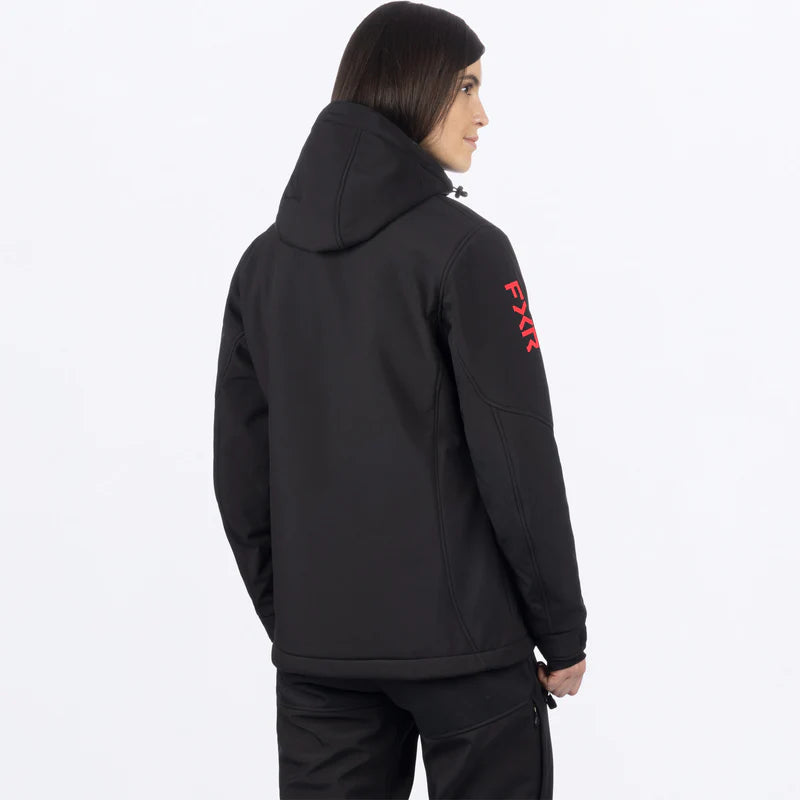 Women's Vertical Pro Insulated Softshell Jacket Black/Razz