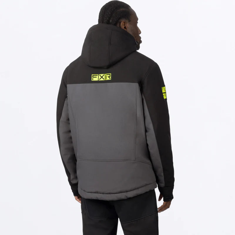 Men's Vertical Pro Insulated Softshell Jacket  - Asphalt/ Black