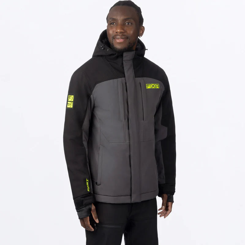 Men's Vertical Pro Insulated Softshell Jacket  - Asphalt/ Black