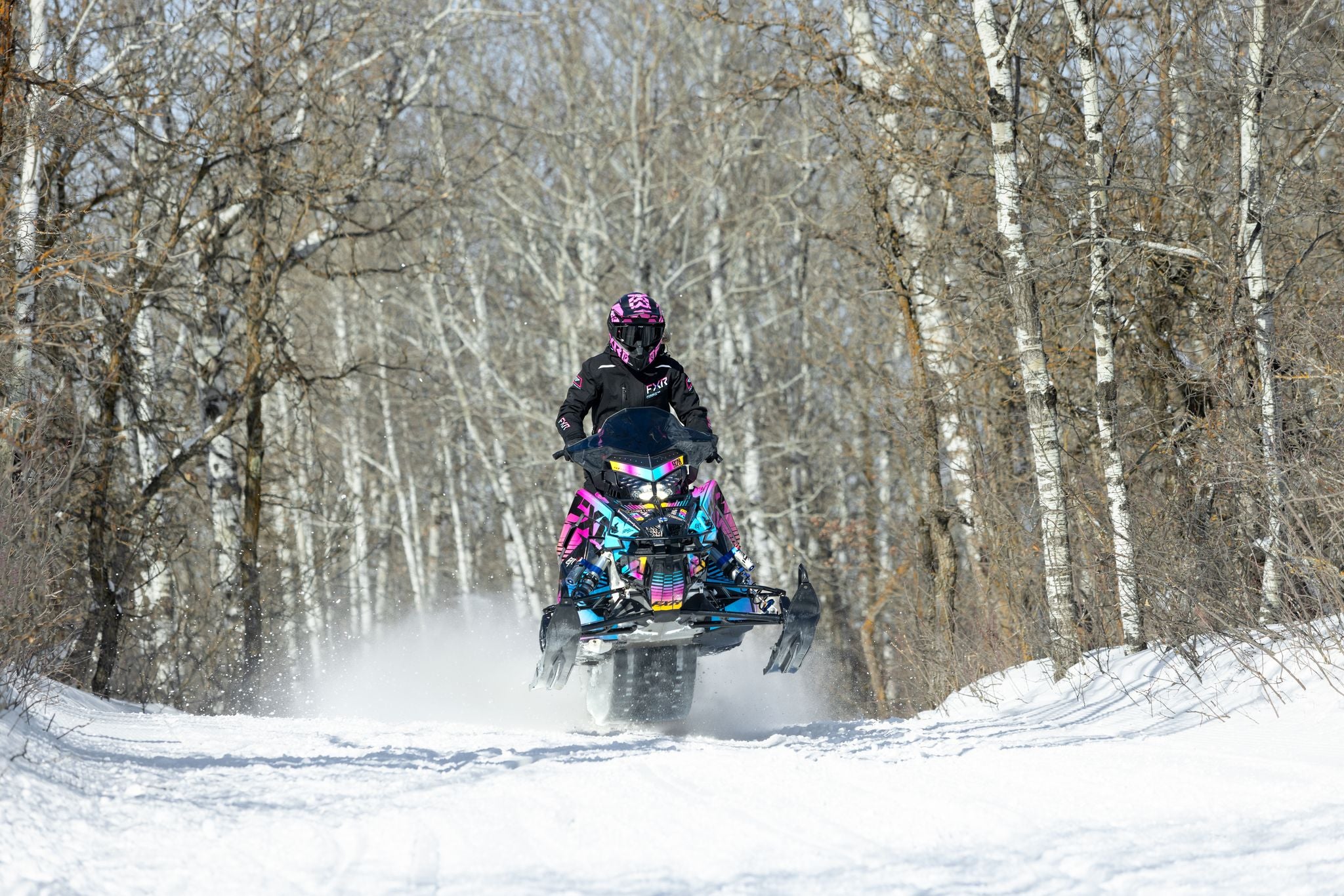 Women's Renegade FX Jacket 2026 - Black/Sky Blue-Electric Pink Fade
