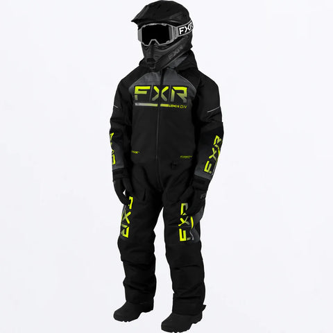 Child Recruit Monosuit 2023 - Black/Charcoal/HiVis