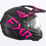 Torque X Team Helmet with Electric Shield & Sun Shade 2023 - Black/Electric Pink