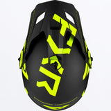 Torque X Team Helmet with Electric Shield & Sun Shade 2023 - Black/HiVis