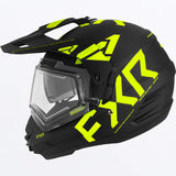 Torque X Team Helmet with Electric Shield & Sun Shade 2023 - Black/HiVis