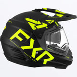 Torque X Team Helmet with Electric Shield & Sun Shade 2023 - Black/HiVis