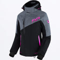 Women's Edge Jacket 2026 - Black/Mid Grey Heather/Raspberry Fade