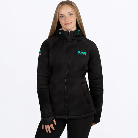 W Maverick Softshell Jacket 2023 - Black/Mint