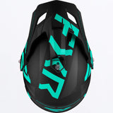 Torque X Team Helmet with Electric Shield & Sun Shade 2023 - Black/Mint