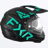 Torque X Team Helmet with Electric Shield & Sun Shade 2023 - Black/Mint