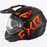 Torque X Team Helmet with Electric Shield & Sun Shade 2023 - Black/Orange
