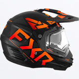 Torque X Team Helmet with Electric Shield & Sun Shade 2023 - Black/Orange