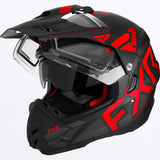 Torque X Team Helmet with Electric Shield & Sun Shade 2023 - Black/Red